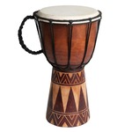 Mini Djembe met Stippenpatroon (ca. 15 x 10 cm)
