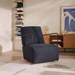 Bronx71 Velvet fauteuil Malaga donkerblauw.
