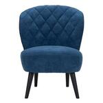 Campo fauteuil velours, donkerblauw.