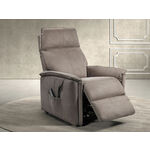 Vidaxl Fauteuil Verstelbaar Stof Donkerbruin