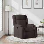 Vidaxl Fauteuil Stof Donkerbruin
