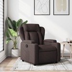Vidaxl Fauteuil Kunstleer Donkerbruin