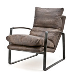 Fauteuil Paddy Donkerbruin Hoog