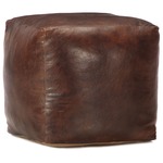 Vidaxl Fauteuil Echt Leer Donkerbruin