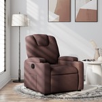 Vidaxl Fauteuil Kunstleer Donkerbruin
