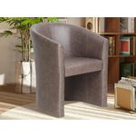 ZILT Fauteuil 'Leonel' kleur donkerbruin