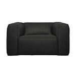 Set van 2 Donkergrijze leren moderne fauteuils Trust - staal zwart - Toledo Leer Antracite (donkergrijs leer)