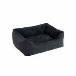 Hondenmand met afneembare hoes donkergrijs, Donkergrijs / L 60 x B 50 x H 21 cm