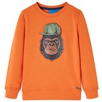 Kindershirt 104 donkeroranje