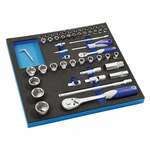 Inbusdopsleutelset 1/2" 9-dlg.