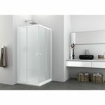Badstuber Corner frosted 80-90x80-90cm douchecabine matglas