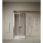 Douchecabine Schuifdeur BWS Luad 90x90x190 cm Zwart