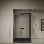 Dubbele douchecabine BWS Luad 120x90x190 cm Chroom