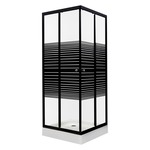 Kerra Pico Black douchecabine 70x70cm met douchebak