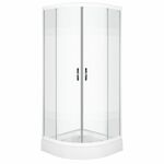 Saniclear Supreme douchecabine rechthoek 110x80cm anti-kalk chroom
