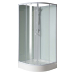 Douchecabine Wiesbaden met Draaideur en Zijwand 80x90 cm 8mm Nano Coating Chroom