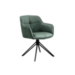 Draaistoel EUPHORIA draaibaar 180 graden met armleuningen leather bruin - 45861