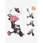 HOMCOM Kinder Driewieler, Loopfiets, Achtermand, Bekerhouder, Zonnedak, Metaal, Groen