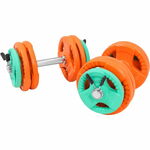 Dumbell - Vaste Halter - Gietijzer met Rubber coating - 12,5 kg - Gorilla Sports