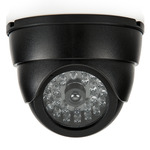 2x stuks dummy camera / beveiligingscamera met LED - Dummy beveiligingscamera