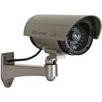 2x stuks dummy camera / beveiligingscamera met LED - Dummy beveiligingscamera
