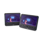 2x9"" Portable DVD speler met USB,SD, ingebouwde batterij Lenco Zwart