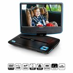 Lenco Lenco DVP-910BU - 9 Zoll tragbarer DVD-Spieler Draagbare TV met DVD-speler
