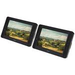 Denver MTW-793 Draagbare DVD-speler 17.78 cm 7 inch Energielabel: D (A - G) Werkt op een accu, Incl. 12 V auto-aansluitkabel, Incl. tweede beeldscherm Zwart