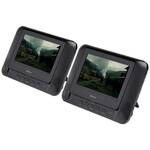 Denver MT-1097 Draagbare DVD-speler 25.4 cm 10 inch Energielabel: C (A - G) Werkt op een accu, Incl. 12 V auto-aansluitkabel Zwart