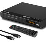 Denver MT-1097 Draagbare DVD-speler 25.4 cm 10 inch Energielabel: C (A - G) Werkt op een accu, Incl. 12 V auto-aansluitkabel Zwart