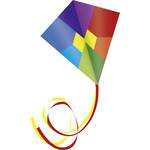 HQ Eenlijns Vlieger Eddy Rainbow Spanwijdte 680 mm Geschikt voor windsterkte 2 - 5 bft