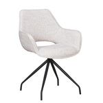 Leren eetkamerstoel real, bruin leer, bruine keukenstoelen