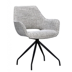 Leren eetkamerstoel real, blauw leer, blauwe keukenstoelen