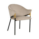 Leren eetkamerstoel comfort, bruin leer, bruine keukenstoelen
