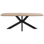 Eetkamertafel Trevora ovaal - mangohout - 210x100 cm - Leen Bakker