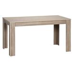 Eetkamertafel Roxy - eiken/zwart - 76x120x80 cm - Leen Bakker