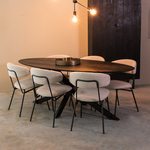 LABEL51 Eetkamertafel James - Nature - Mangohout - 210 cm - Ovaal
