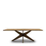 Richmond Ovale Eettafel Hampton Travertin, 230 x 100cm - Zwart - Ovaal