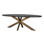 Richmond Ronde Eettafel Maddox Marmer, 130cm - Goud