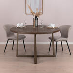 Richmond Ronde Eettafel Degas 120cm, Faux Marmer - Wit,Zwart