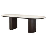 ZILT Organische Eettafel Lissete MDF, 110 x 110cm - Bruin