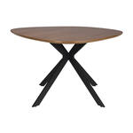 ZILT Organische Eettafel Lissete MDF, 180 x 90cm - Bruin