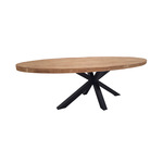 Eettafel Modern Barok 200cm zwart/ 37356