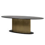 Livingfurn Eettafel Badou Mangohout, 240 x 100cm - Bruin