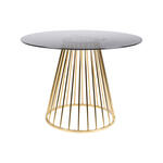 BASE Ovale Eettafel Keiko Acaciahout, 160 x 90cm - Zwart - Ovaal