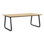 Eettafel Suzanne ovaal - zwart - 220x100 cm - Leen Bakker