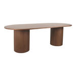 Nohr Ronde Eettafel Vu MDF, 140cm - Whitewash/Beige