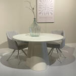 Bendt Ronde Eettafel Sharalyn Eiken, 120cm - Wit