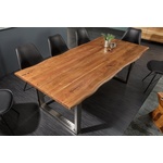 Brix Organische Eettafel Marron Mangohout, 140 cm - Ivoor