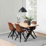 Nohr Ronde Eettafel Siarra MDF, 100cm - donkerbruin